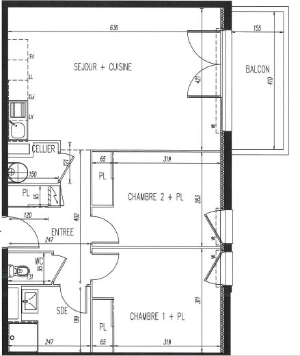 image bien 7 APPARTEMENT T3 NEUF de 63 m² AVEC BALCON ET PARKING - photo 7