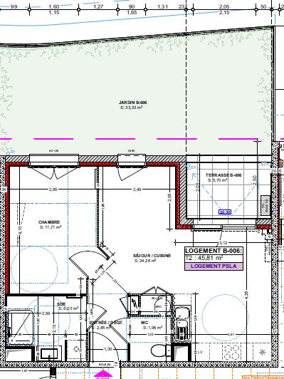 image bien 7 APPARTEMENT T2 NEUF de 45 m² AVEC JARDIN ET PARKING - photo 7