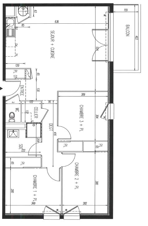 APPARTEMENT T4 NEUF de 78 m² AVEC BALCON  ET PARKING - photo 8