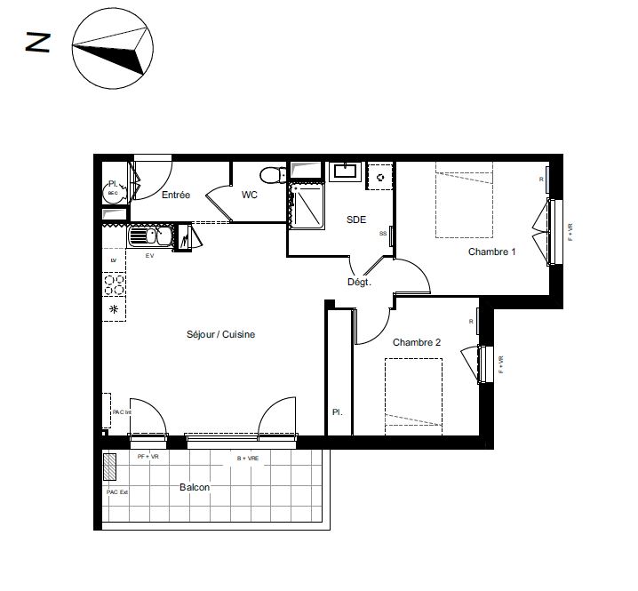 image bien 5 APPARTEMENT T3 NEUF de 66m² AVEC PARKING ET BALCON - photo 5